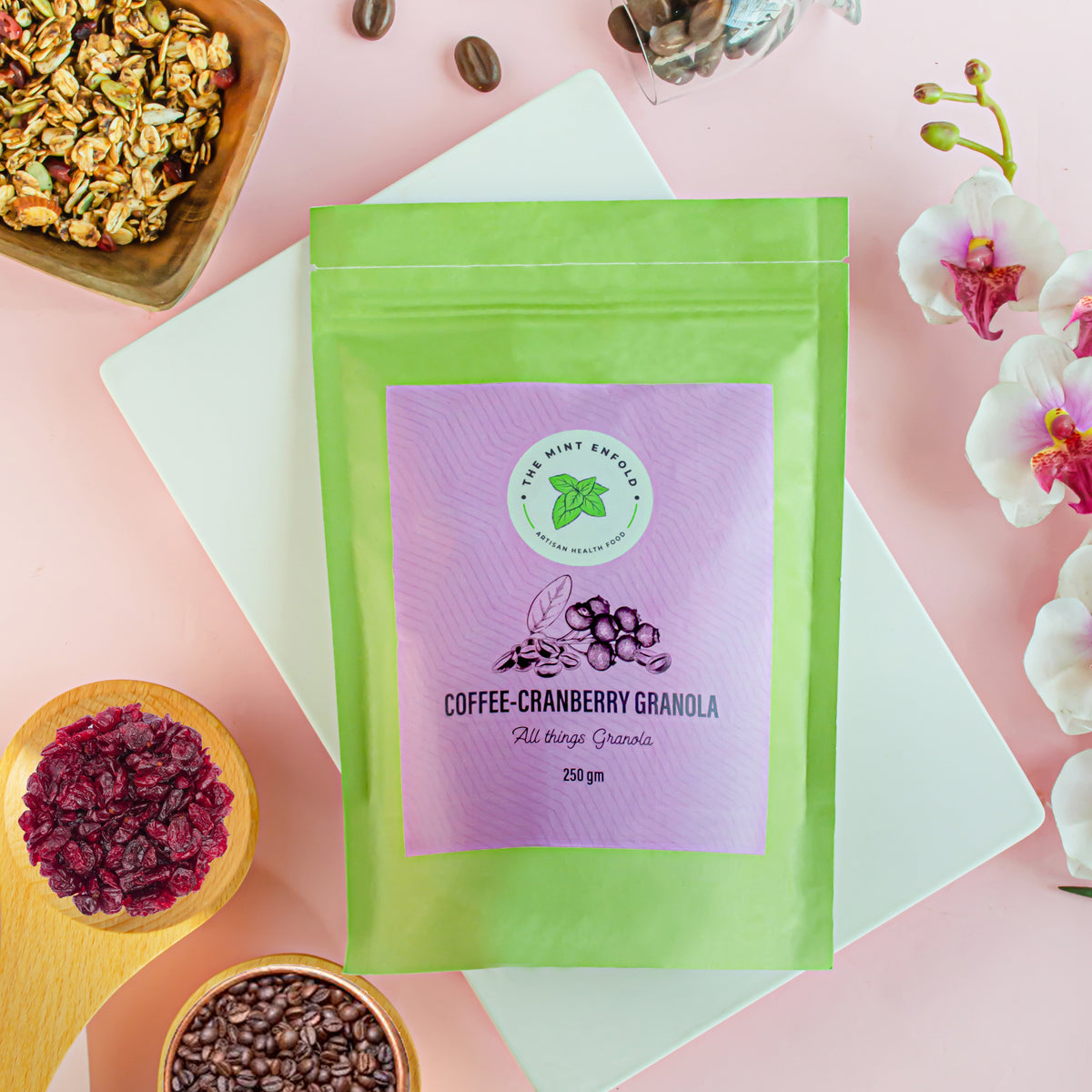 Coffee-Cranberry Granola