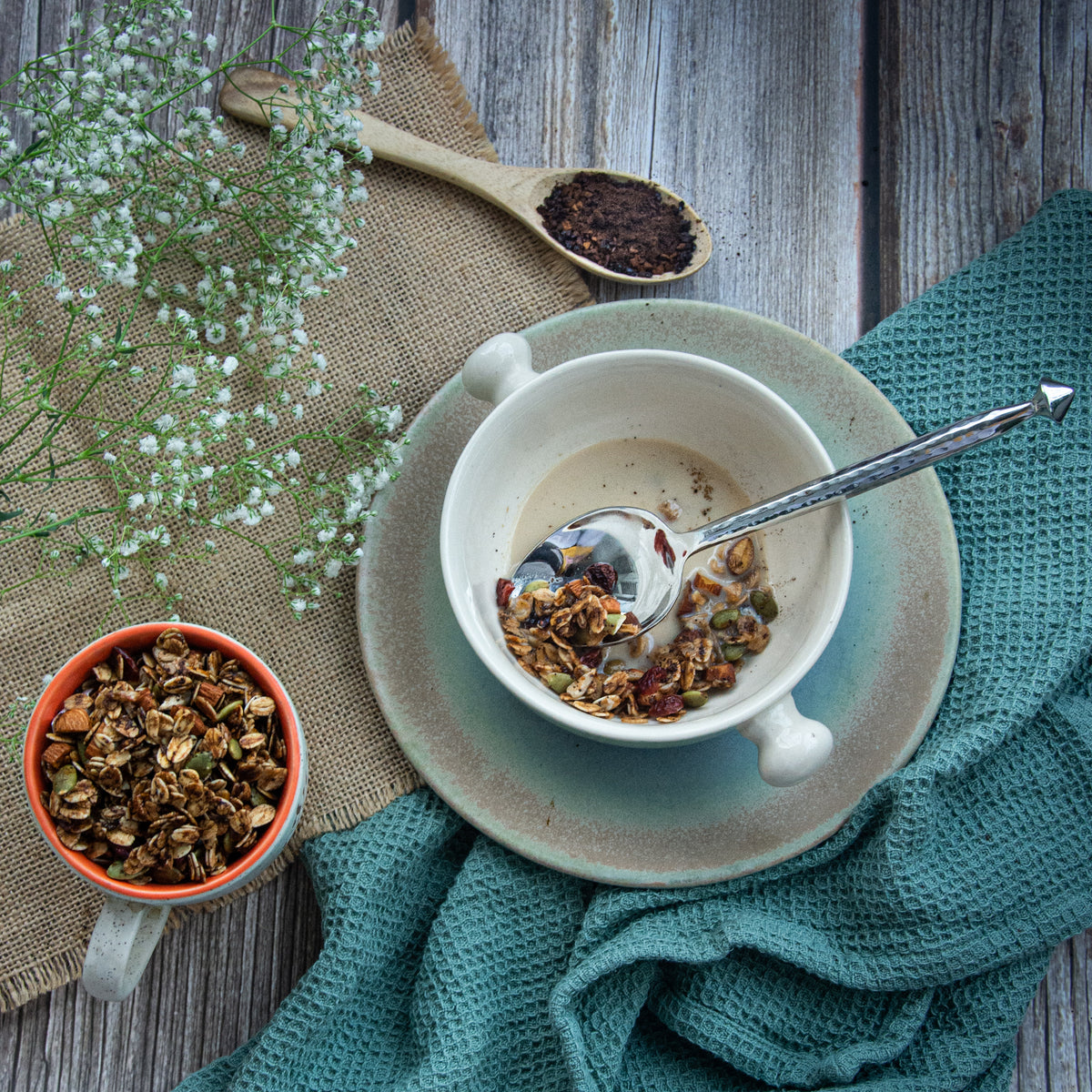 Coffee-Cranberry Granola