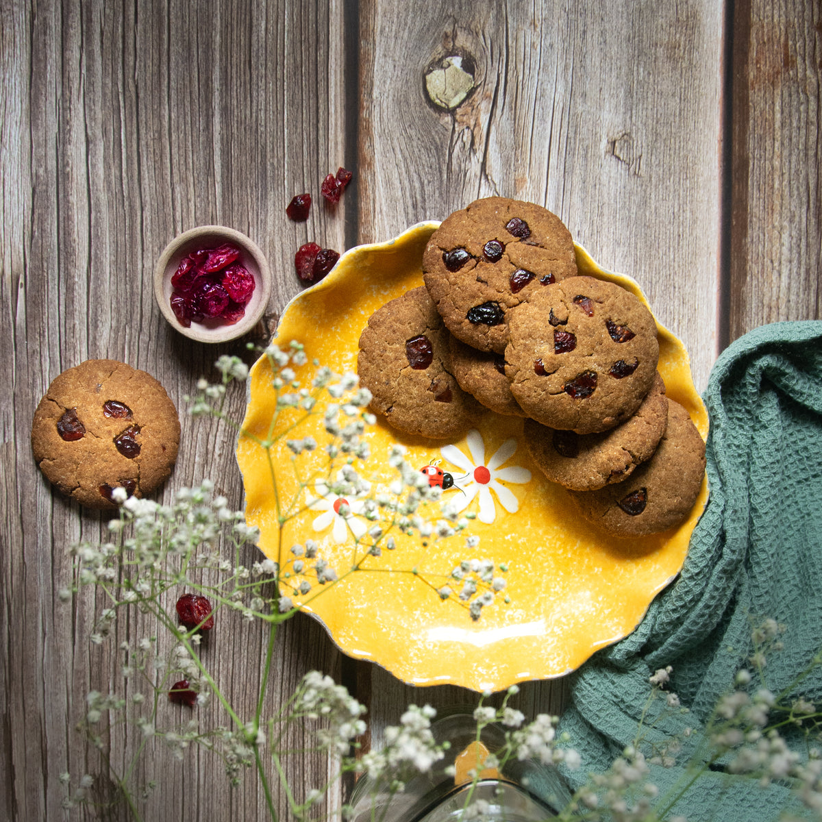 Ginger Cranberry cookies